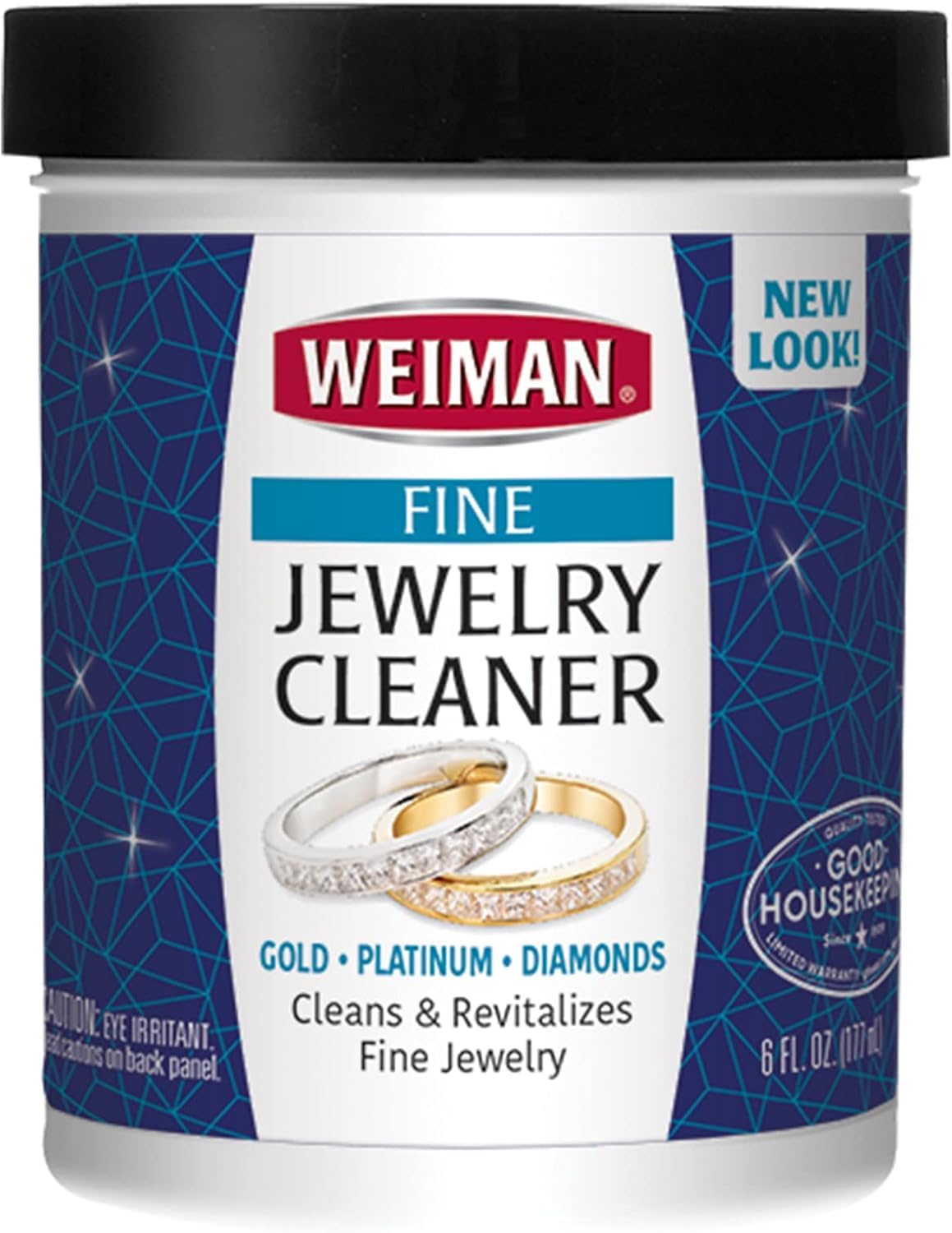 Weiman Fine Jewelry Cleaner Liquid with Cleaning Brush - Restores Shine & Brilliance - 6 Oz
Weiman Fine Jewelry Cleaner 