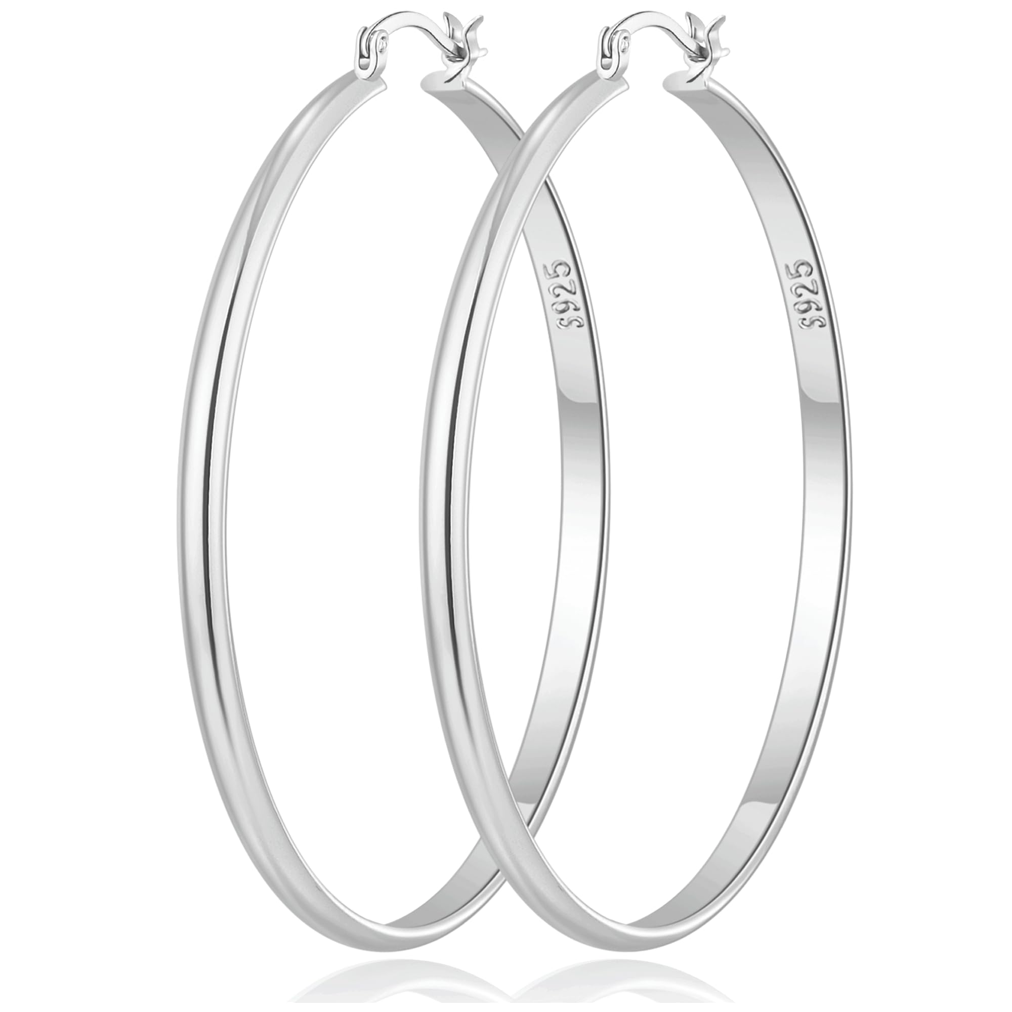 OOOPEL Hypoallergenic 925 Sterling Silver Post Gold Hoop Earrings for Women
| OOOPEL Oversize Big Gold Hoops 50/60/70MM