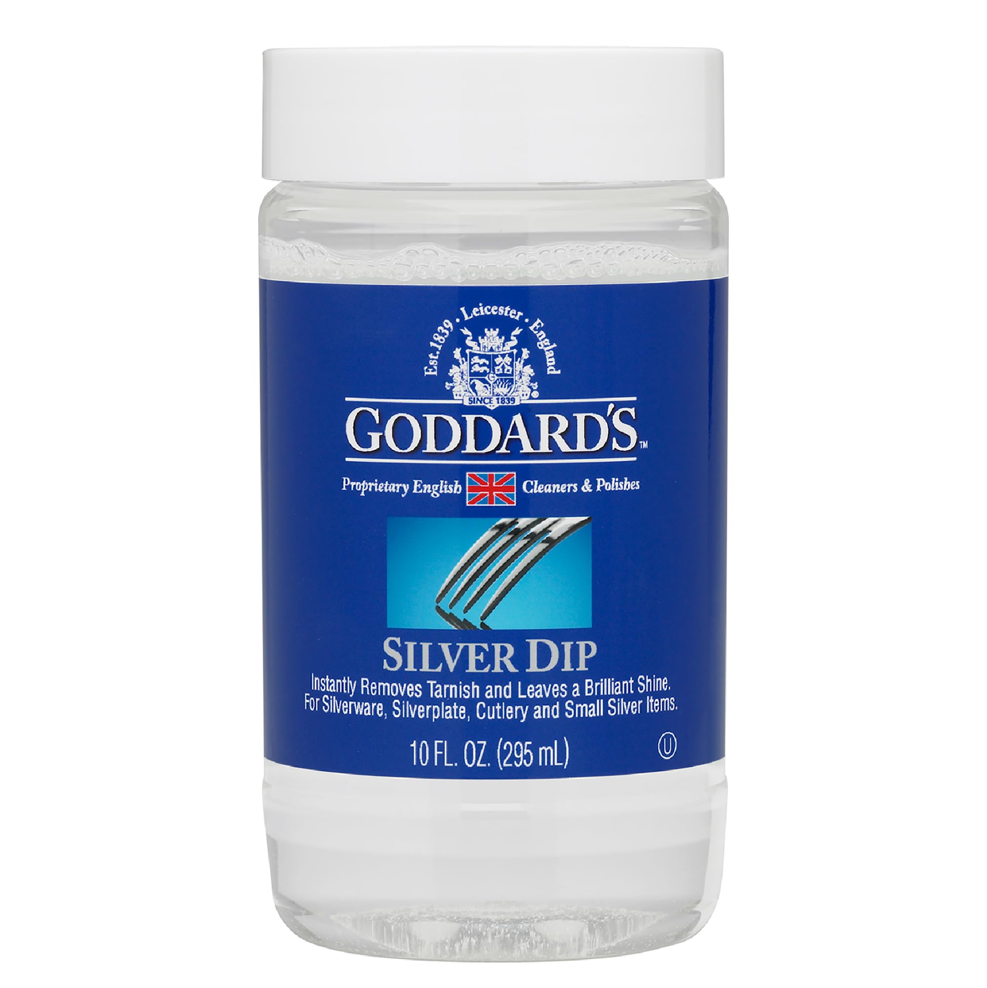 Goddard's Silver Cleaner Dip for Silver Jewelry and Filigree Metalwork - Professional Tarnish Remover (10 oz)  
Goddard'